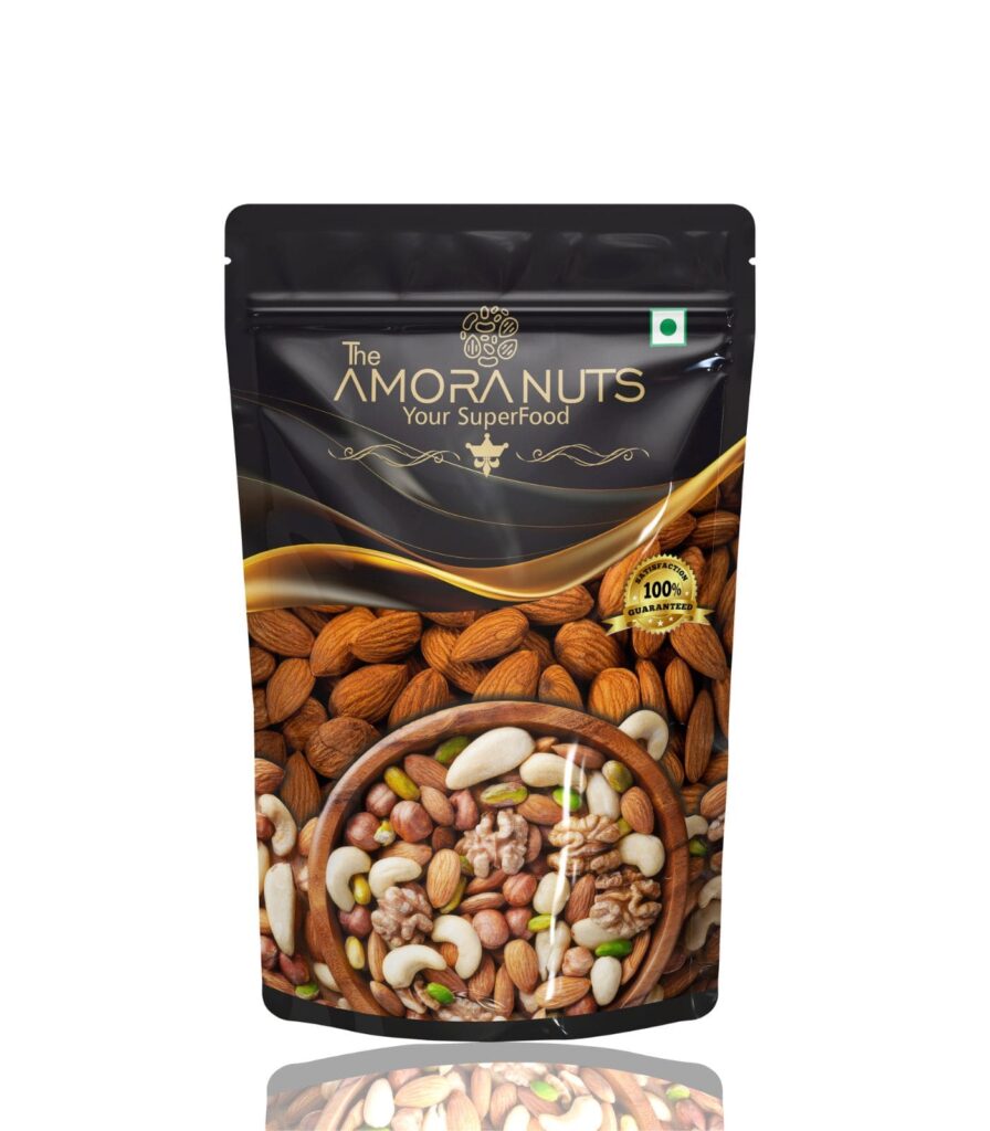 Raw almonds for daily nutrition and energy