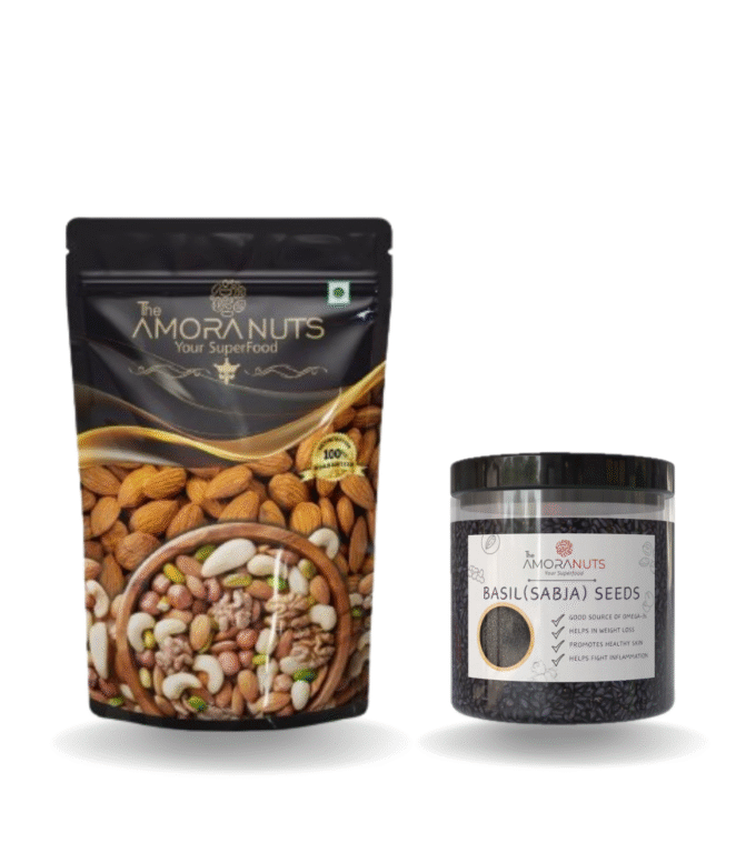 Almonds & Basil Seeds Combo