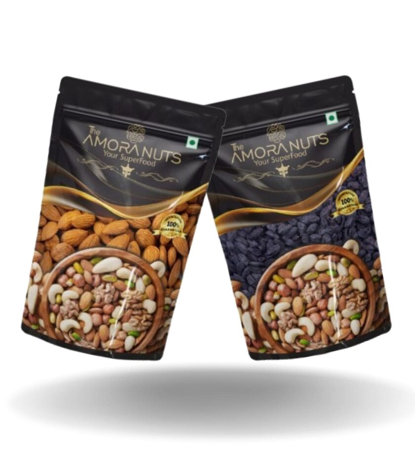 Almonds & Black Raisins Combo