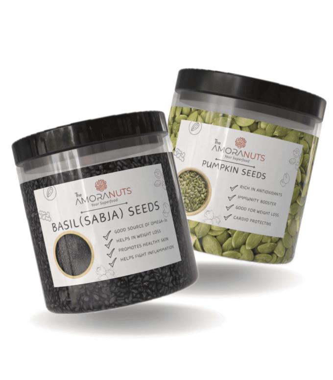 Pumpkin Seeds & Basil Seeds Combo