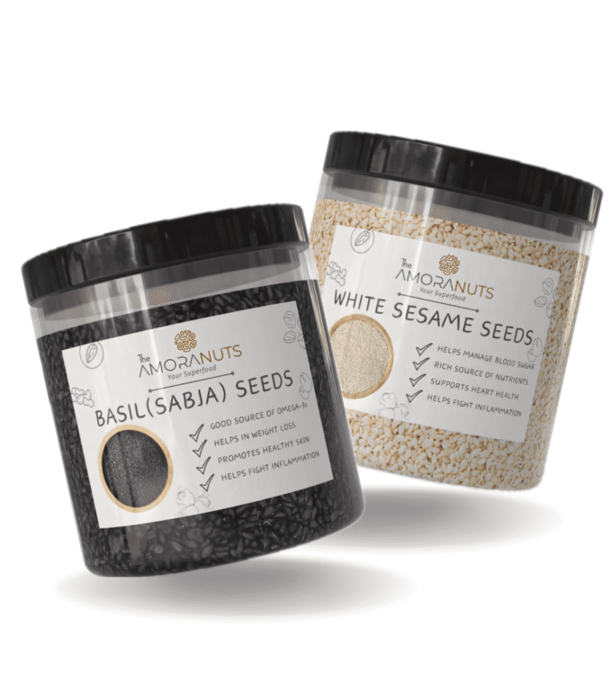 Basil Seeds & Sesame Seeds Combo